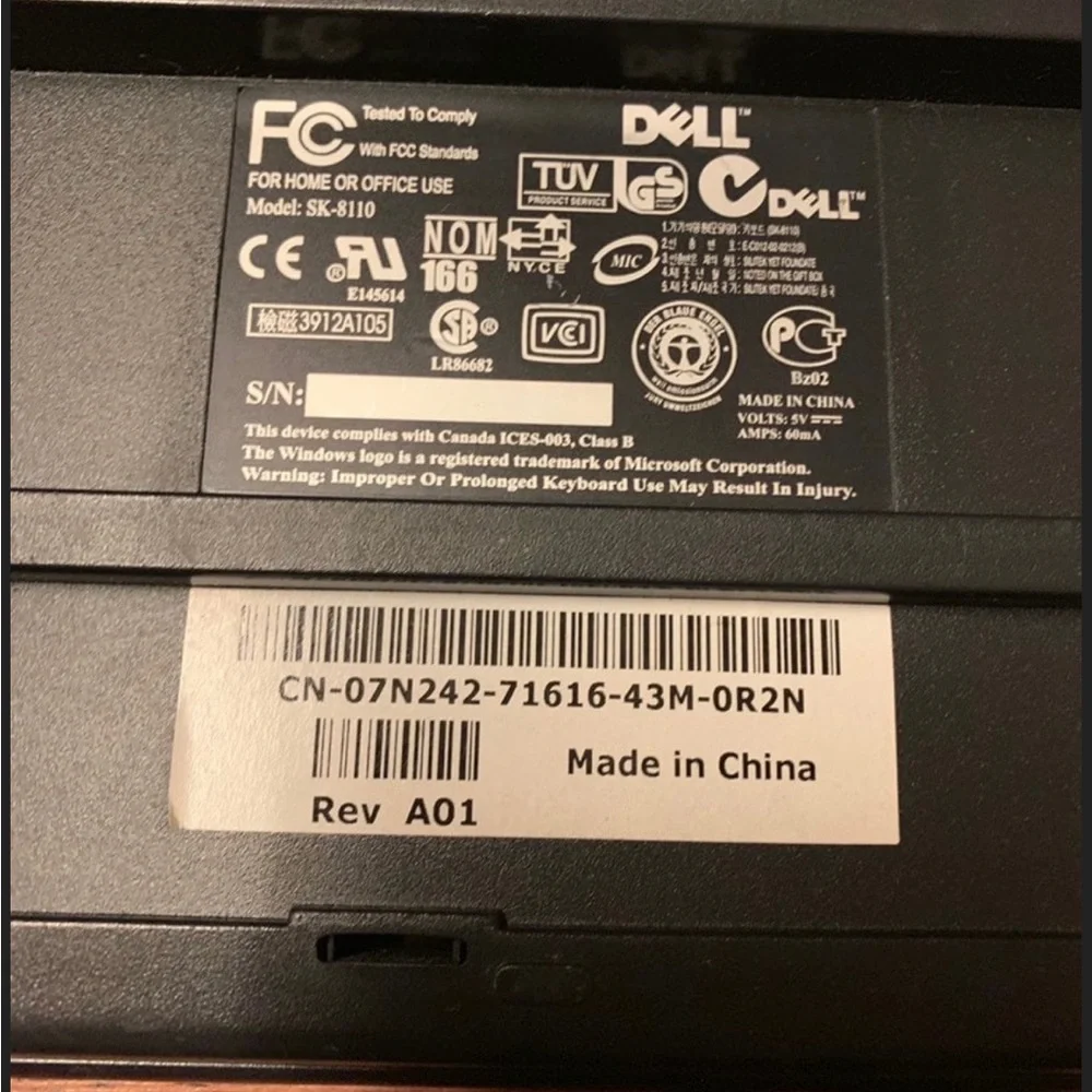 3 Dell SK 81110 keyboards